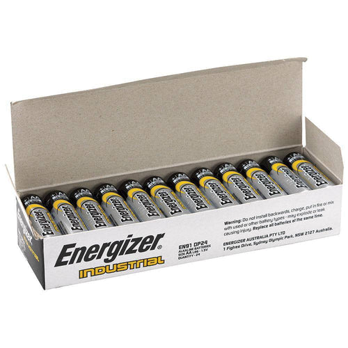 Energizer Industrial AA Alkaline Batteries EN91 - 24 Box