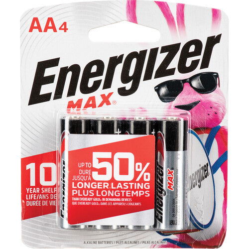 Energizer AA Alkaline Batteries 4 Pack