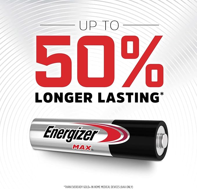 Energizer AA Alkaline Batteries E91 - 4 Pack
