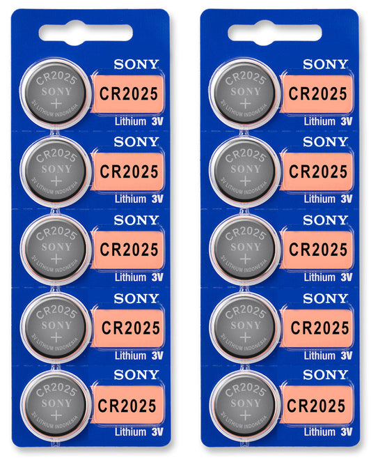 Sony CR2025 3V Lithium Coin Battery On Tear Strip - Per Unit