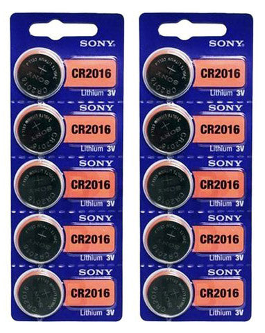 Sony CR2016 3V Lithium Coin Battery On Tear Strip - Per Unit