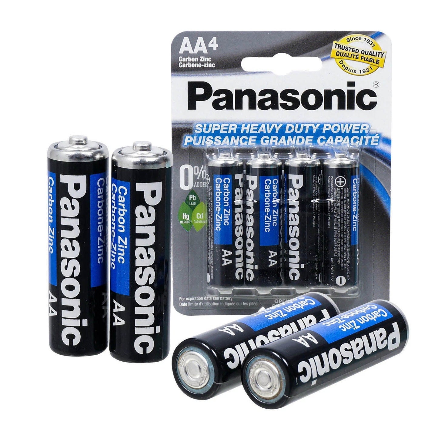 Panasonic AA Heavy Duty Batteries - 4 Pack