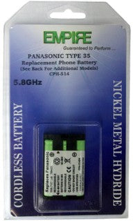 GI-(Panasonic)-Equivalent HHR-P107, TYPE 35, Ni-MH, 3.6V, 700mAh # CPH-514