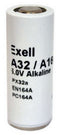 Exell Battery A32PX/A164 (E164, PC164, TR164A, 4LR52) 6V Alkaline Battery