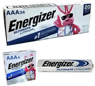 Energizer AAA Lithium Batteries L92 – 24 Box
