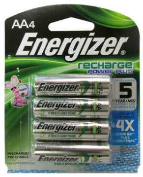 Energizer 2300mAh AA NiMH Pre-Charged Rechargeable Battery 4 pack AA