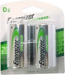 Energizer 2500mAh D Size NiMH Rechargeable Battery 2 pack