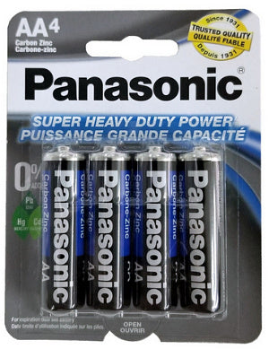 Panasonic AA Heavy Duty Battery 4 pack - Exp. 5-2027