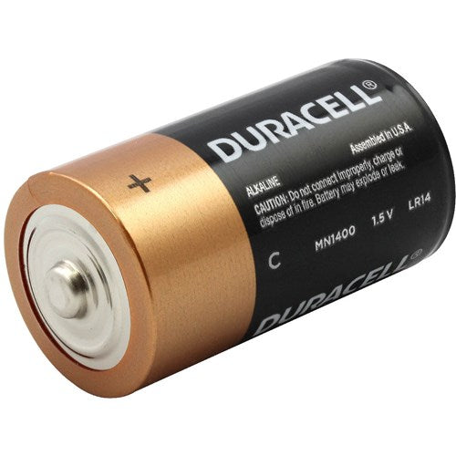 Duracell MN1400 C Size 1.5 Volt Alkaline Batteries - 2 Pack