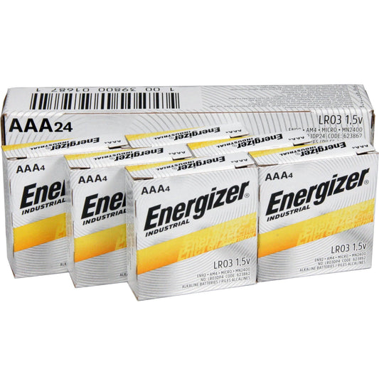 Energizer Industrial AAA EN92 Alkaline Batteries - 24 BOX