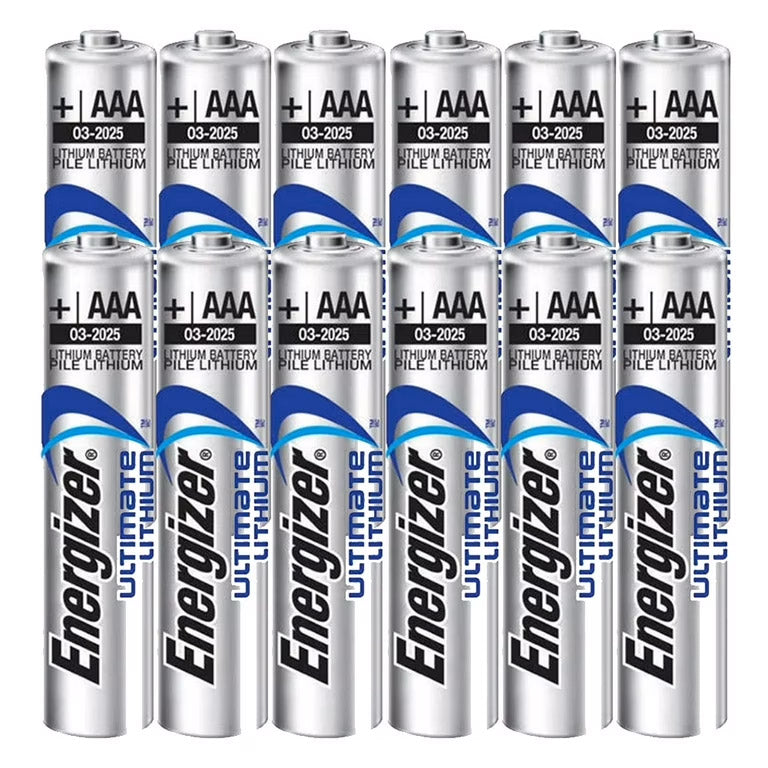 Energizer AAA L92 Lithium Batteries  – 12 Pack