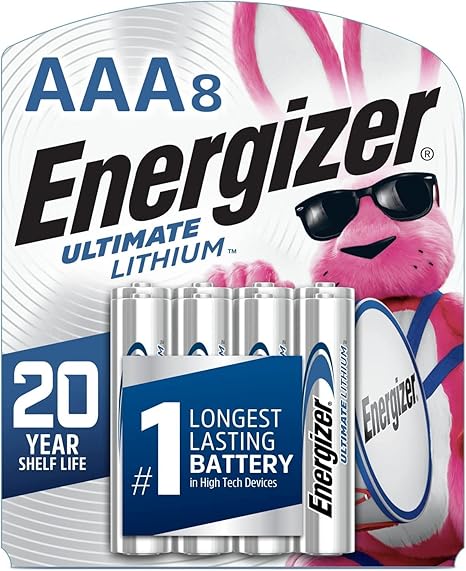Energizer AAA Lithium Batteries L92 - 8 Pack