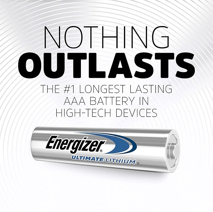 Energizer AAA L92 Lithium Batteries - 2 Pack