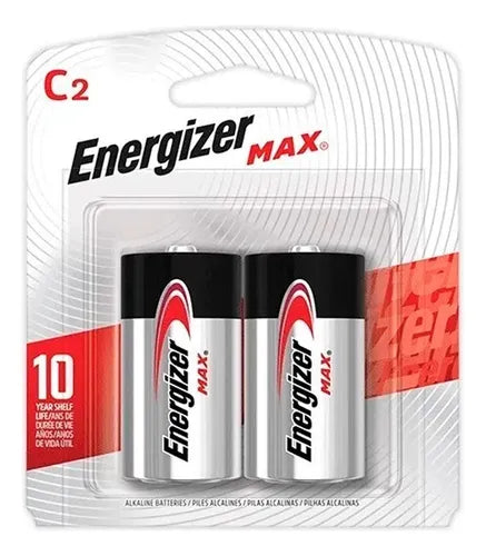 Energizer E93 C Size Alkaline Battery 2 Pack