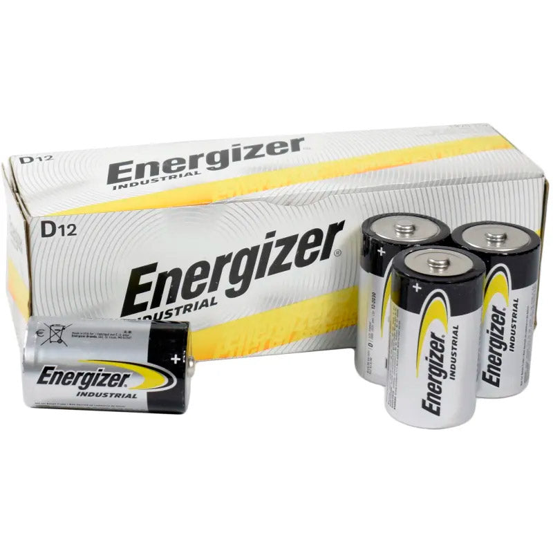 Energizer Industrial EN95 D Alkaline Batteries 12 Box