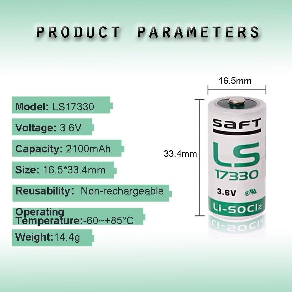 SAFT LS17330 2/3A 3.6 Volt Lithium Battery - Per Unit
