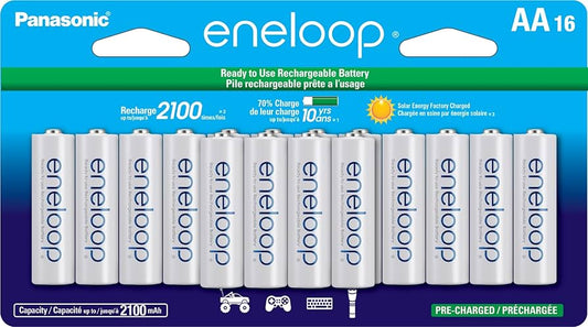 Panasonic AA Eneloop Rechargeable - 16 Pack