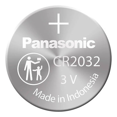 Panasonic CR2032 3V Lithium Coin Battery on Blue Tear Strip