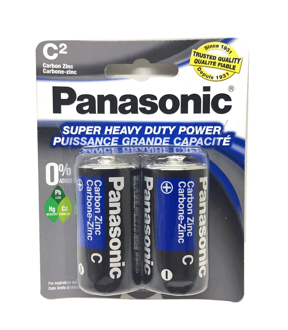 Panasonic C Heavy Duty Batteries - 2 Pack