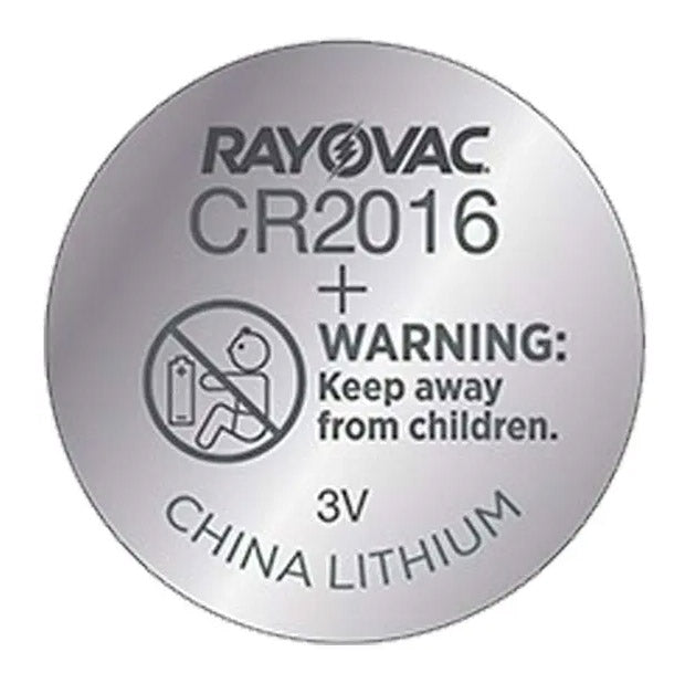 Rayovac RV2016 (CR2016) 3V Lithium Coin Battery