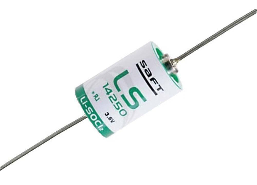 SAFT LS14250AX 1/2 AA 3.6 Volt with Axial Leads