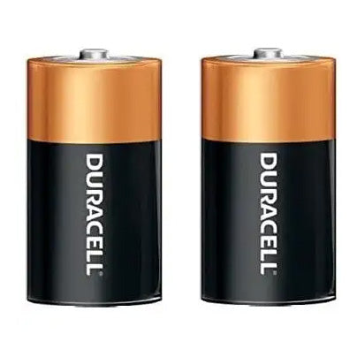 Duracell MN1300 D Size 1.5 Volt Alkaline Batteries - 2 Pack