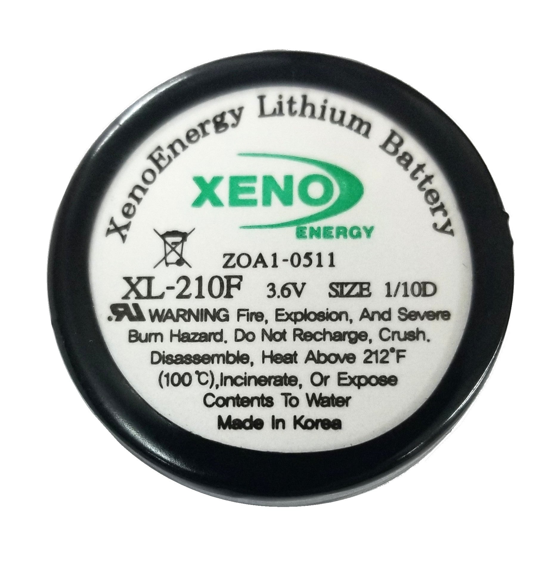 XenoEnergy XL-210F 1/10D Size 3.6 Volt 1.0Ah Lithium Battery