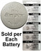 Energizer 392 / 384 (192, SR41SW, SR41W) Silver Oxide Watch Battery. On Tear Strip