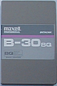 Maxell Professional B-30BQ Broadcast quality BetaCam Video tape