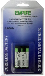 GI-(Panasonic)-Equivalent HHR-P107, TYPE 35, Ni-MH, 3.6V, 700mAh # CPH-514