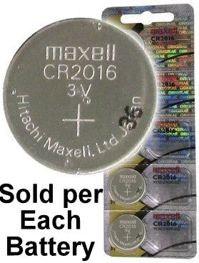 Maxell Hologram CR2016 3 Volt Coin Lithium Cell, On Tear Strip, Exp. 2023
