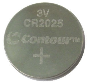 Contour CR2025 Coin Lithium Battery, Tray Pack, 1 Cent Each