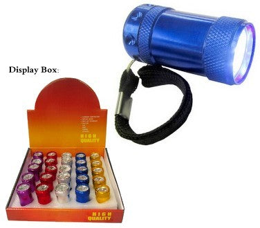 6 LED Mini Flashlight, 2 CR2032 Lithium Battery included