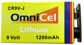 OmniCell 9 Volt, 1200mAh Lithium Battery