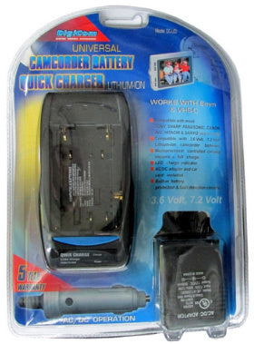 Universal Camcorder Lithium-Ion Battery Quick Charger