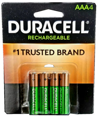 Duracell DX2400 850 mAh NiMH AAA Rechargeable Battery 4 Pack AAA