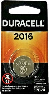 1 Pack Duracell Security CR2016 DL2016 3 Volt Battery -Japan- Exp 2026