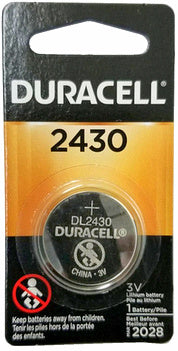 Duracell DL2430 3 Volts Lithium Coin Cell Carded