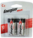 Energizer USA Max Batteries E93 C Size Alkaline Battery 2 Pack Carded