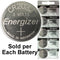 Energizer ECR2032 (CR2032) 3 Volt Lithium Coin Battery, On Tear Strip