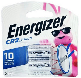 Energizer CR2 Lithium 3 Volt 2-Batteries Carded 2029 #EL1CR2BP2
