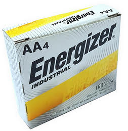 Energizer Industrial Alkaline EN91 AA Battery. Made in Singapore  Box of 24 AA