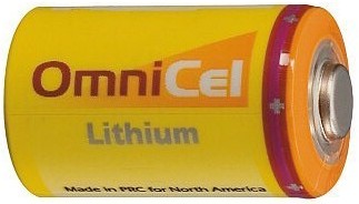 OmniCel ER14250 3.6V 1/2AA Lithium Button Top Battery