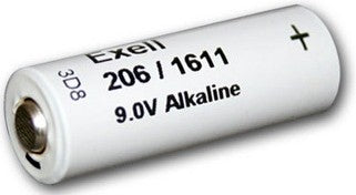 Exell Batteries 206A (NEDA 1611 - 206/1611) 9V, 200mAh Alkaline Battery
