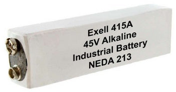Exell Batteries 415A (NEDA 213, 30F20, BLR102) 45V Alkaline Battery