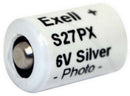 Exell Battery S27PX, V27PX, 6 Volt, Silver Oxide