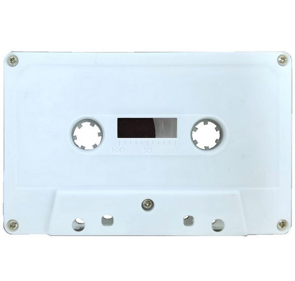 C122 Blank Audiocassette Tape - White