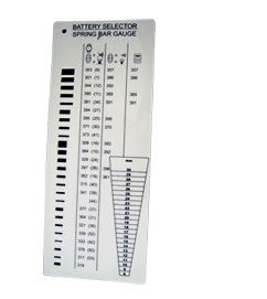 Battery Selecting Chart Plastic