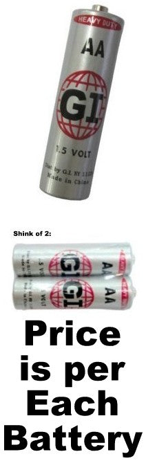 G.I. Batteries AA Size Heavy Duty Battery AA