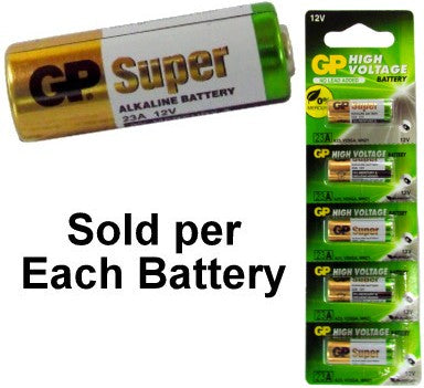 GP23A 12V Alarm-Remote Alkaline Batteries, Carded. Exp. 7-2022